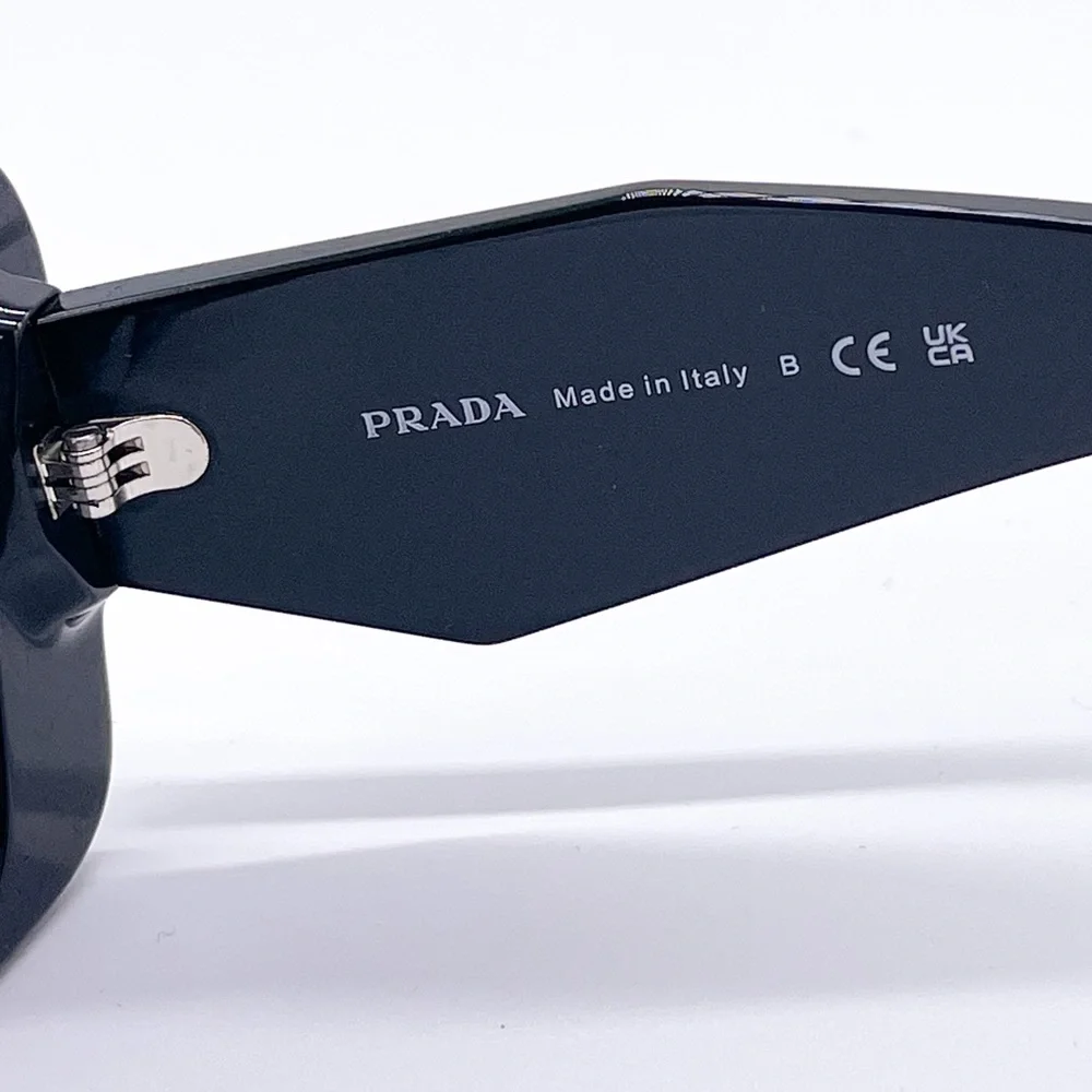 NEW PRADA PR08YSF 1AB5S0 WOMEN’S SUNGLASSES PRADA PR08YS BLACK SPR 08Y - Picture 10 of 11